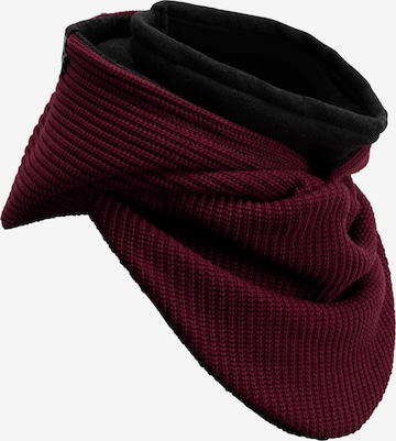 Manufaktur13 Tube Scarf 'Hooded Loop' in Red: front