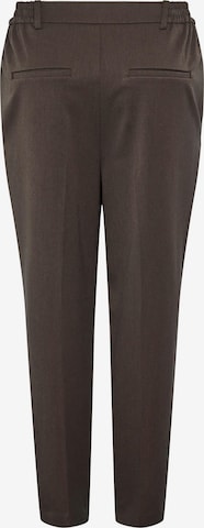 PIECES Loose fit Pleated Pants 'Camil' in Brown
