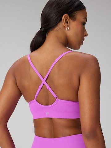 Fabletics Bustier BH 'SLEEK SEAMLESS STRAPPY LOW IMPACT BRA' in Pink