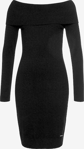 LAURA SCOTT Knitted dress 'Carmen' in Black: front