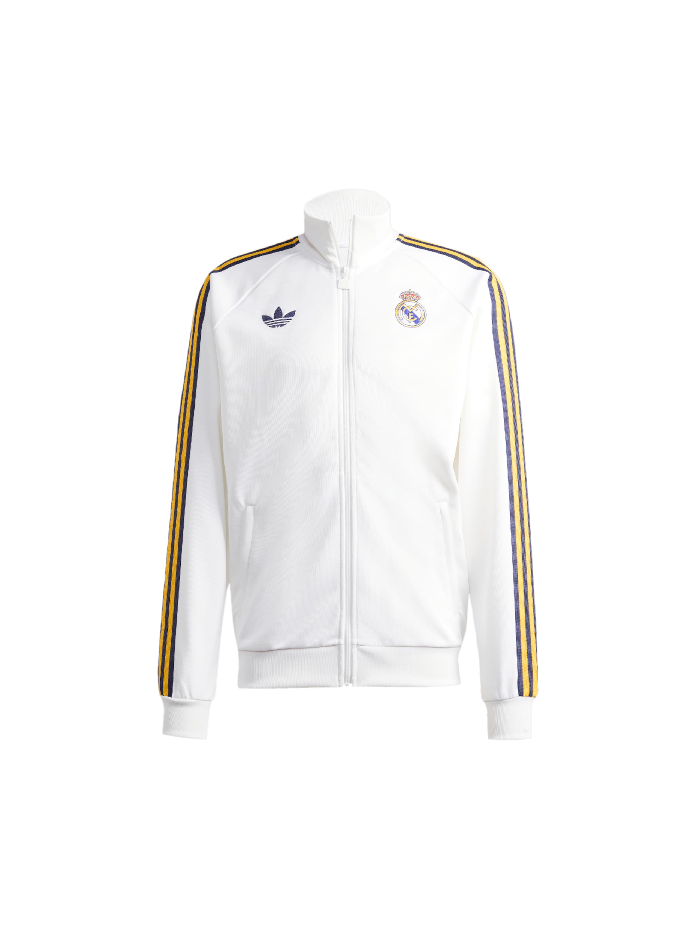 ADIDAS PERFORMANCE Sportovní mikina 'REAL' – bílá: přední strana