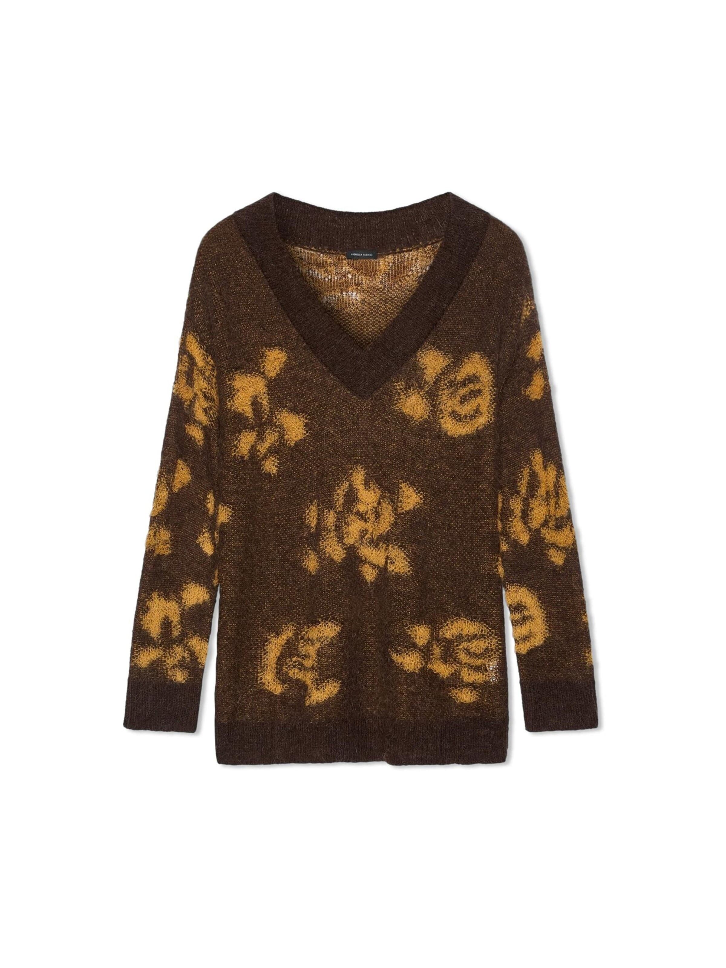 Fiorella Rubino Sweater in Brown: front