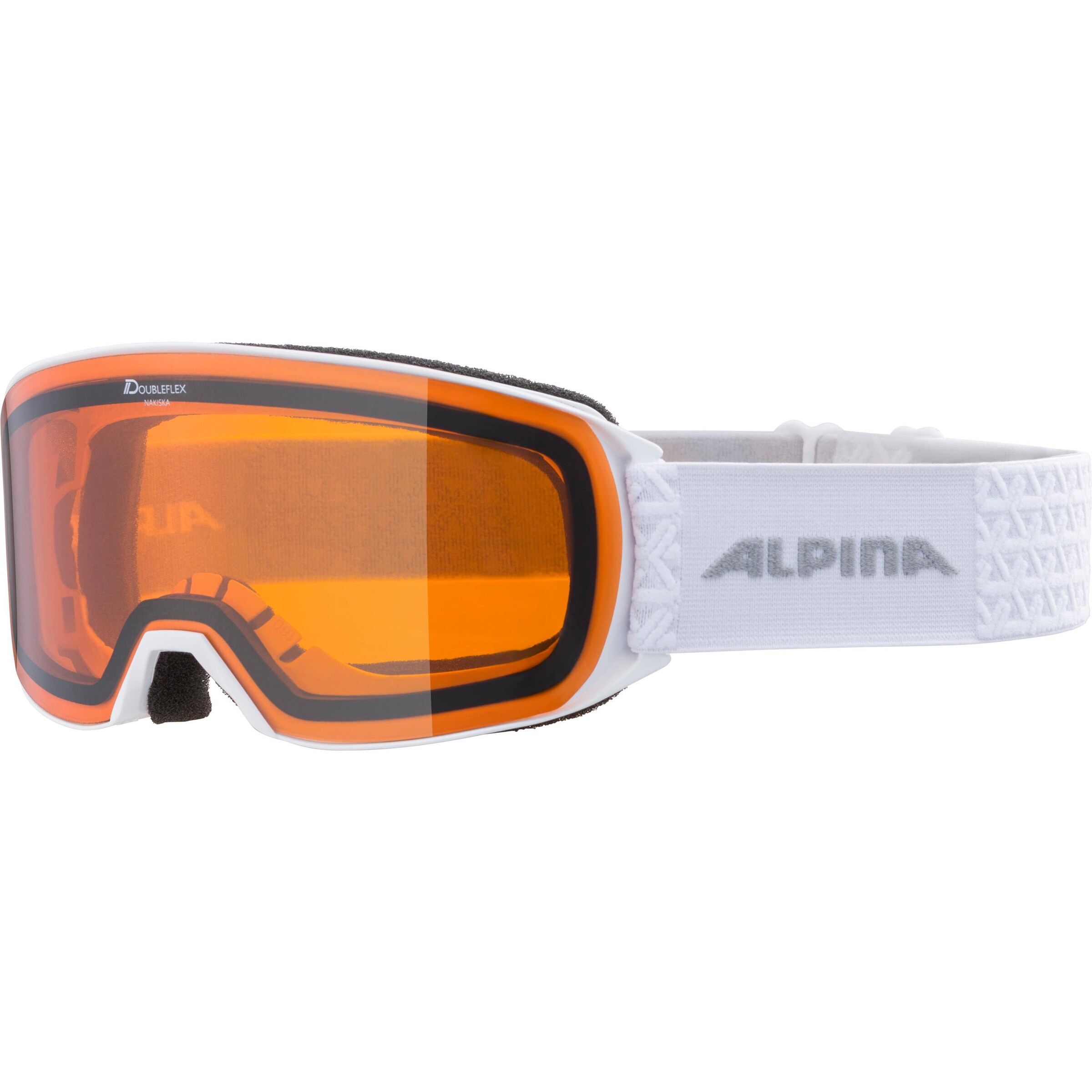 Alpina Sportbrille 'ALPINA NAKISKA DH' in Weiß: Vorderseite