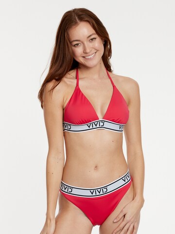 VIVIDTrokutasti Bikini gornji dio 'Mix&Match' - crvena boja