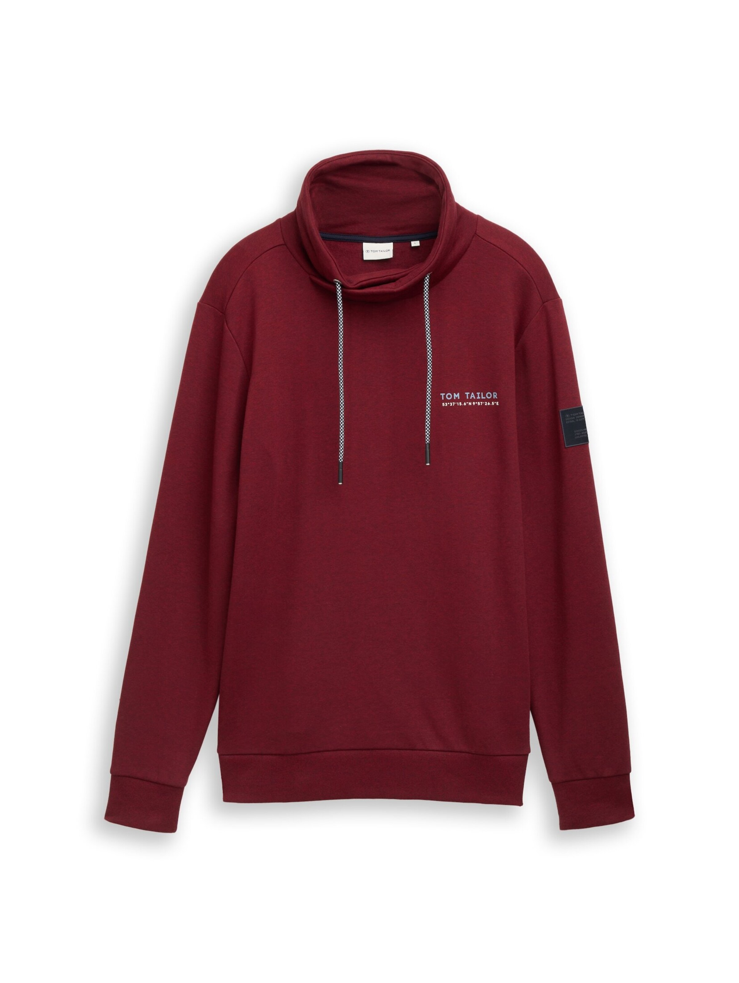 TOM TAILOR Sweatshirt 'Snood' in Rood: voorkant
