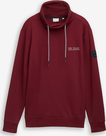 TOM TAILOR Sweatshirt 'Snood' in Rood: voorkant