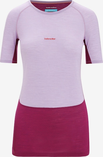 ICEBREAKER Tehnička sportska majica u svijetloljubičasta / narančasta / burgund, Pregled proizvoda