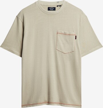 T-Shirt Superdry en beige : devant