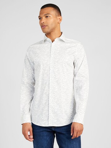 s.Oliver Slim fit Button Up Shirt in White: front