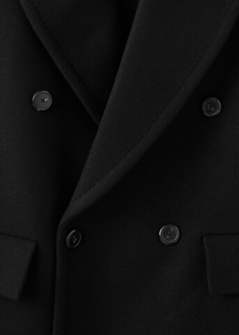 MANGO Between-Seasons Coat 'Yvse' in Black