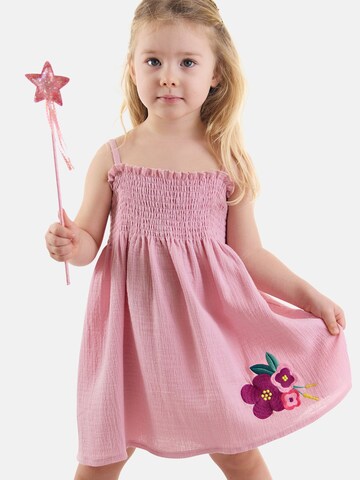 Denokids Kleid 'Flowers Muslin' in Pink: Vorderseite