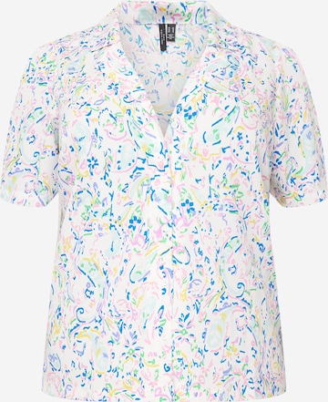 Vero Moda Curve Blouse in Wit: voorkant