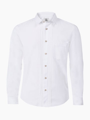 HerzSticht Traditional Shirt 'Kitzstein' in White: front