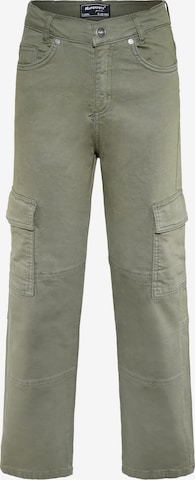 BLUE EFFECT Regular Trousers in Green: front