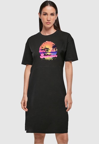 Merchcode Dress 'Summer Vibes Sunset' in Black: front