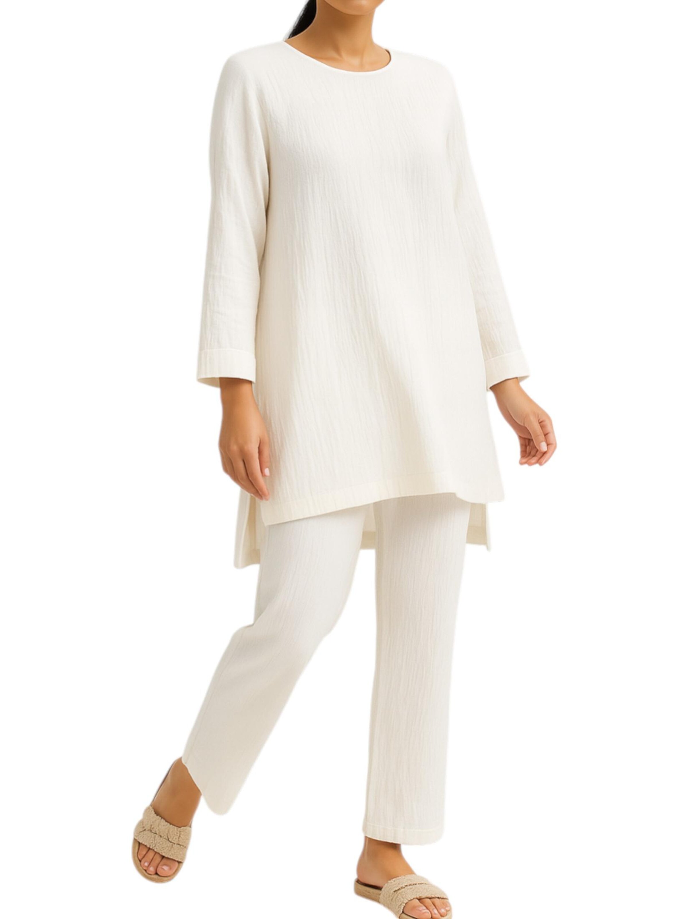 Tenue d'intérieur 'Ayda Modest' WENOR en blanc