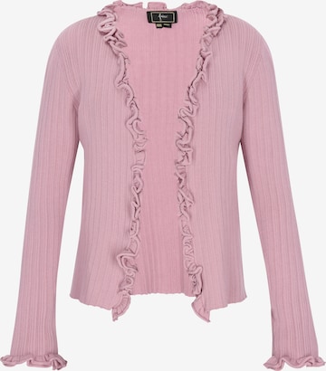 Cardigan faina en rose : devant