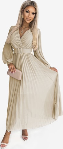 Numoco Kleid 'Klara' in Beige: Vorderseite