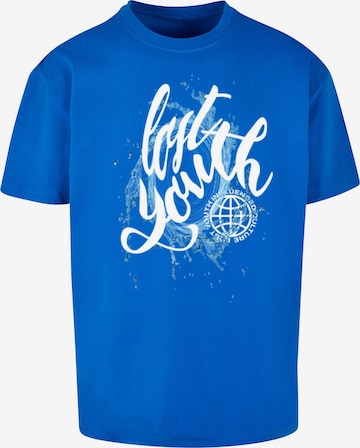 T-Shirt Lost Youth en bleu : devant