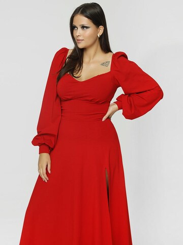 Madnezz House Kleid 'Cubana Winter' in Rot