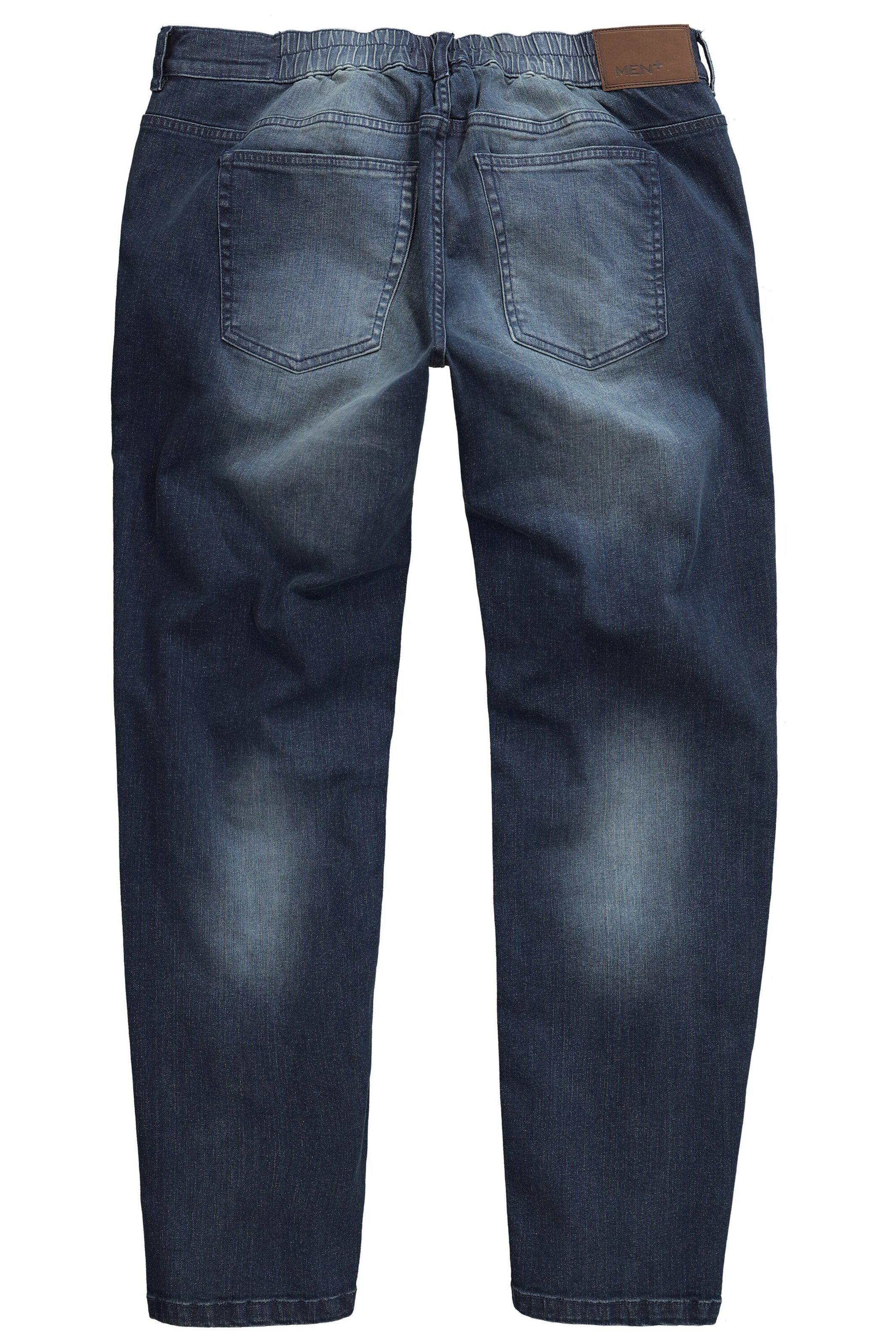 Men Plus Tapered Jeans in Blauw