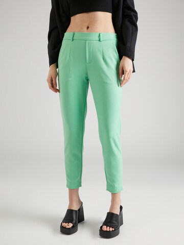 OBJECT Slim fit Trousers 'LISA' in Green: front