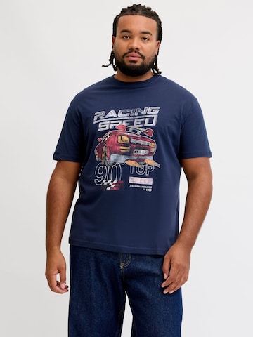 Jack & Jones Plus Shirt in Blauw: voorkant