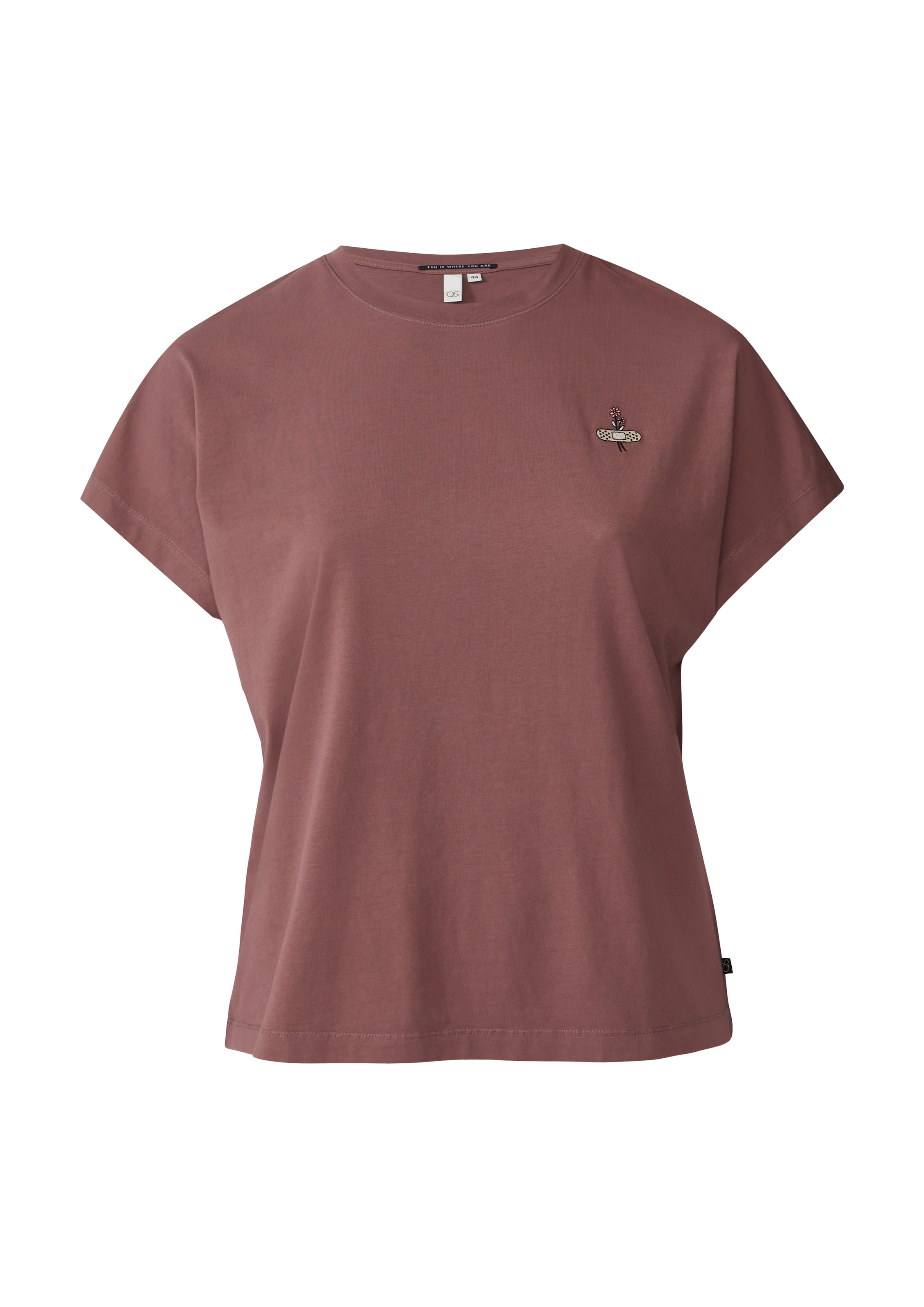 T-shirt QS en rose : devant