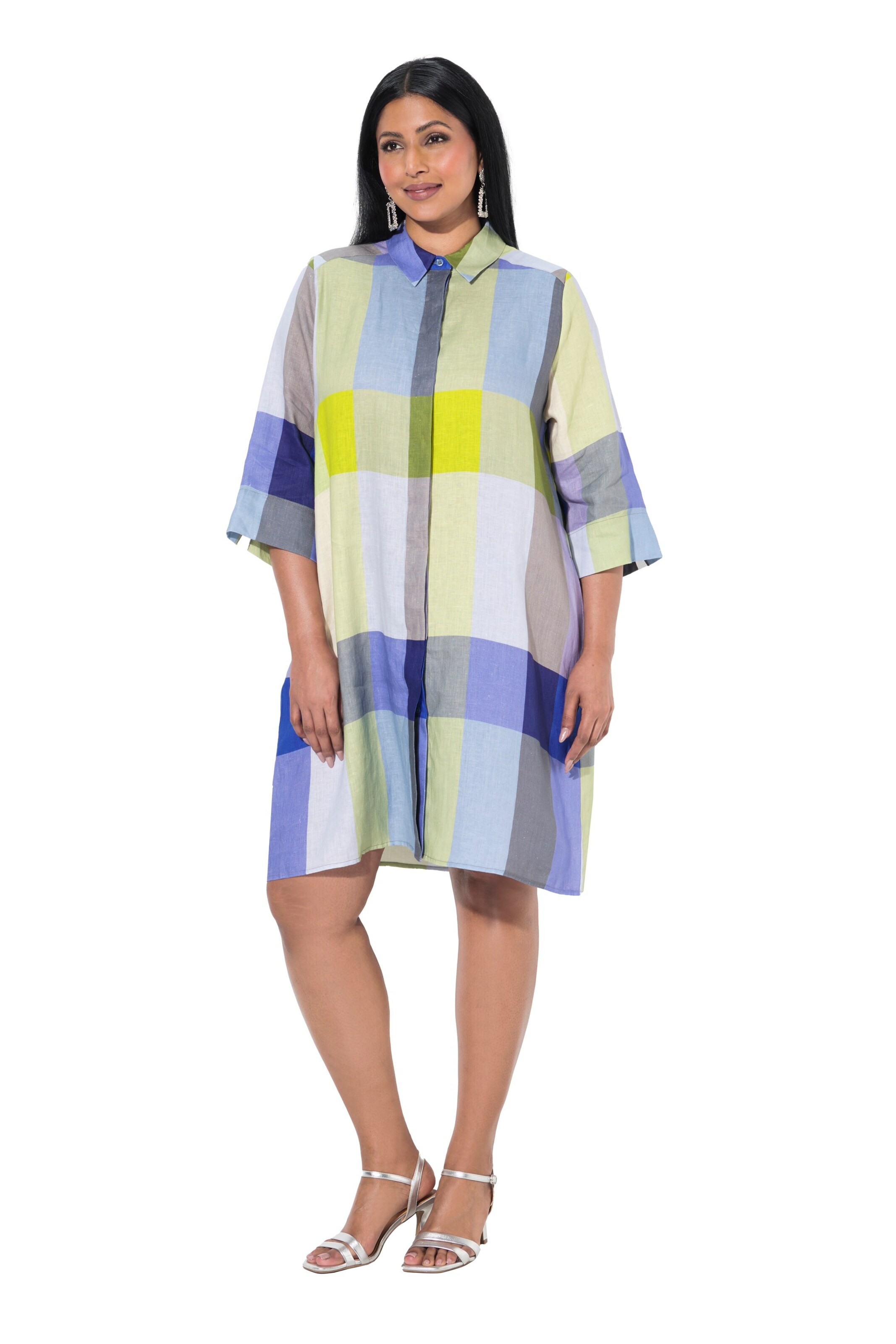 Ulla Popken Tuniek in Blauw: voorkant