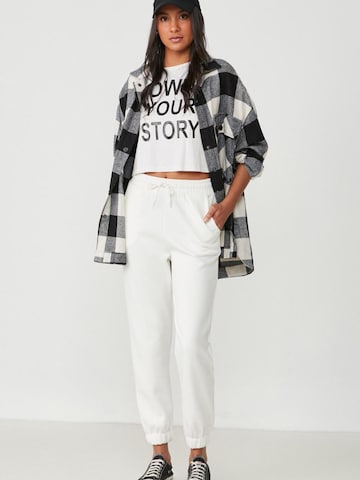 C&City Tapered Broek in Beige