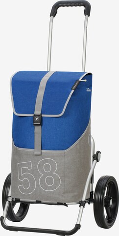 Andersen Shopper Trolley 'Filip' in Blauw: voorkant