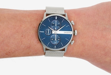 OOZOO Analog Watch in Silver: front