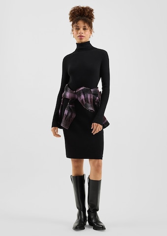 QS Gebreide jurk in Zwart