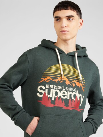 Sweat-shirt 'Great' Superdry en vert