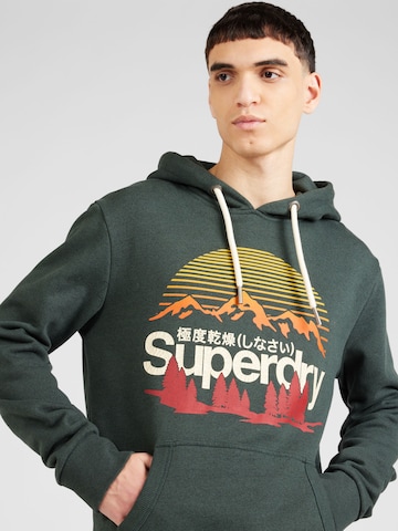 Superdry Sweatshirt 'Great' in Green