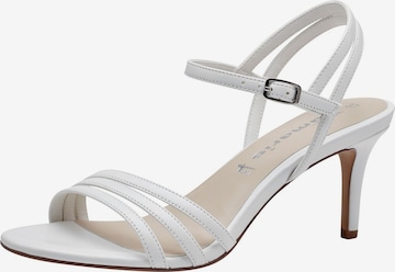 TAMARIS Strap Sandals in White: front