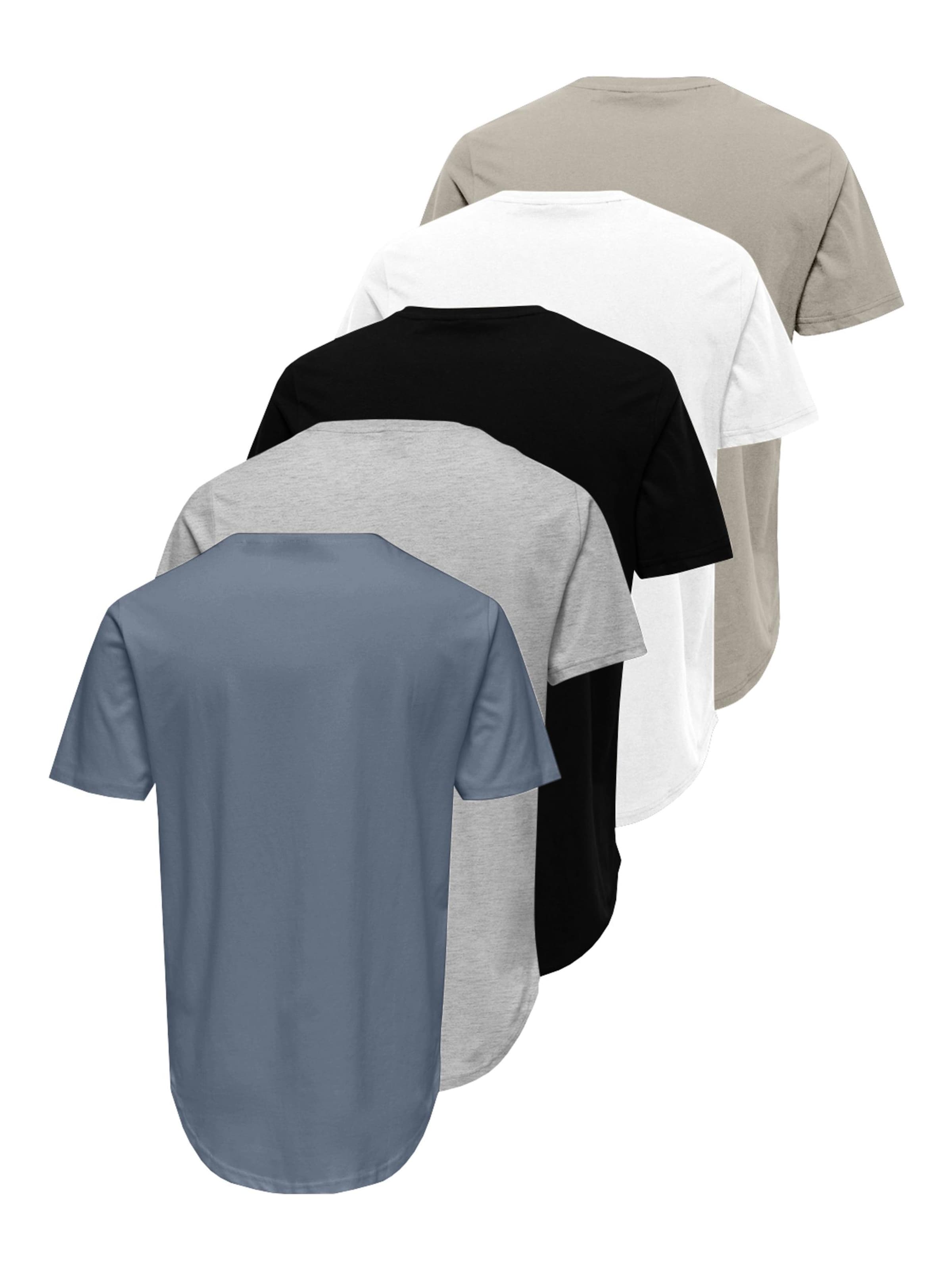 Only & Sons T-Shir 'MATT LONGY' in Blau