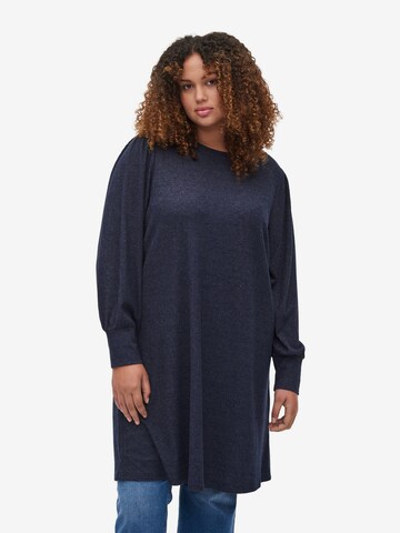 Zizzi Dress 'Loui' in Blue: front