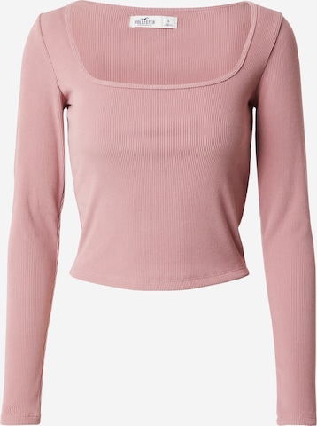 HOLLISTER Μπλουζάκι σε ροζ: μπροστά