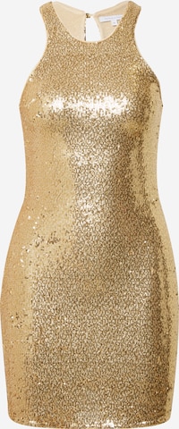 PATRIZIA PEPE - Vestido de noche en oro: frente