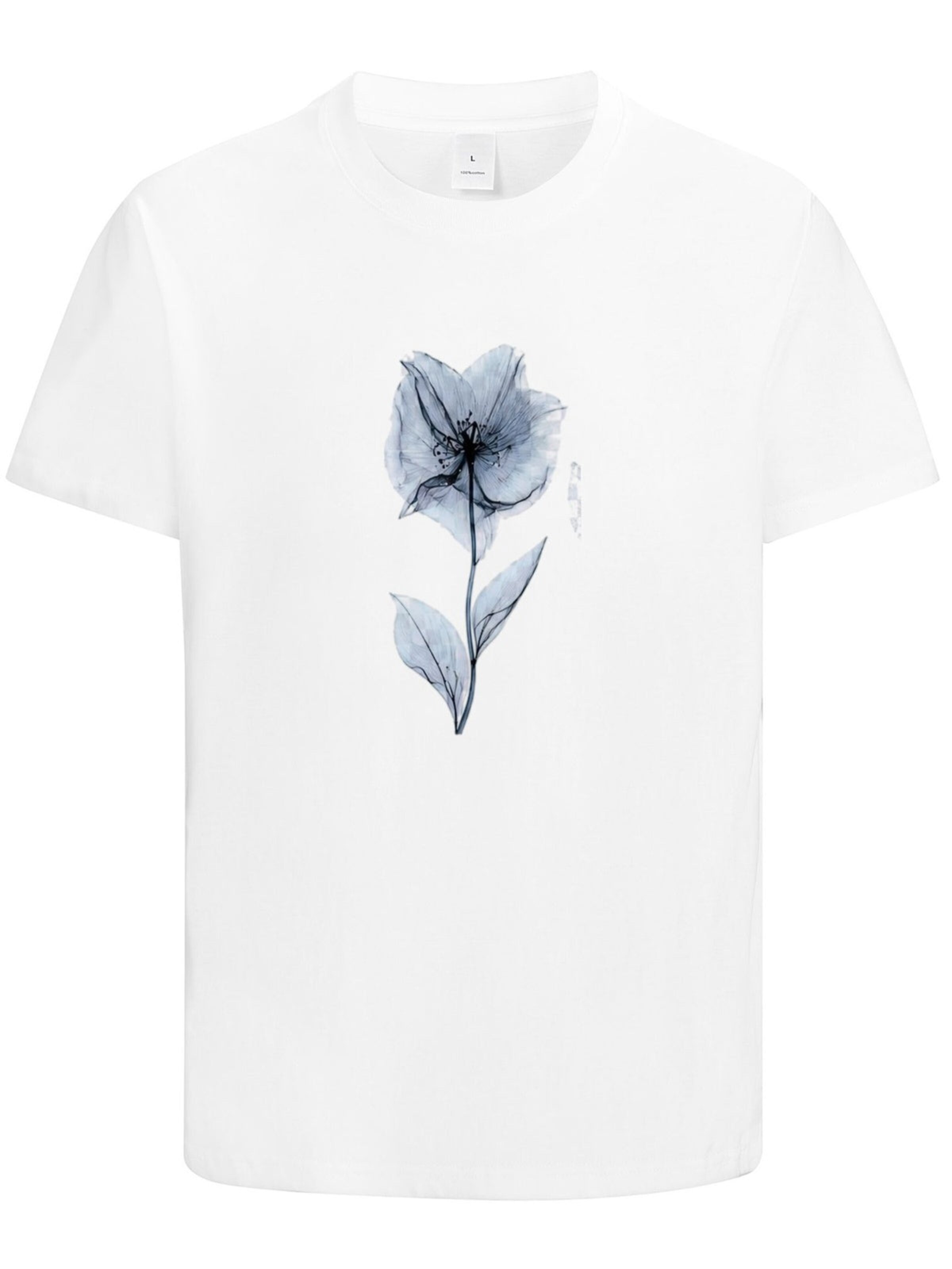 HUSKSWARE Shirt 'Grafik'‌‌‌‌ in Weiß: Vorderseite