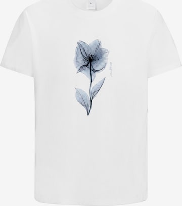 HUSKSWARE Shirt 'Grafik' in Weiß: Vorderseite