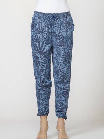 KOROSHI Tapered Trousers in Blue