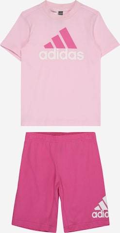 ADIDAS SPORTSWEAR Tracksuit 'Essentials Logo And' in Pink: front