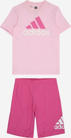 ADIDAS SPORTSWEAR Træningsdragt 'Essentials Logo And' i pink: forside