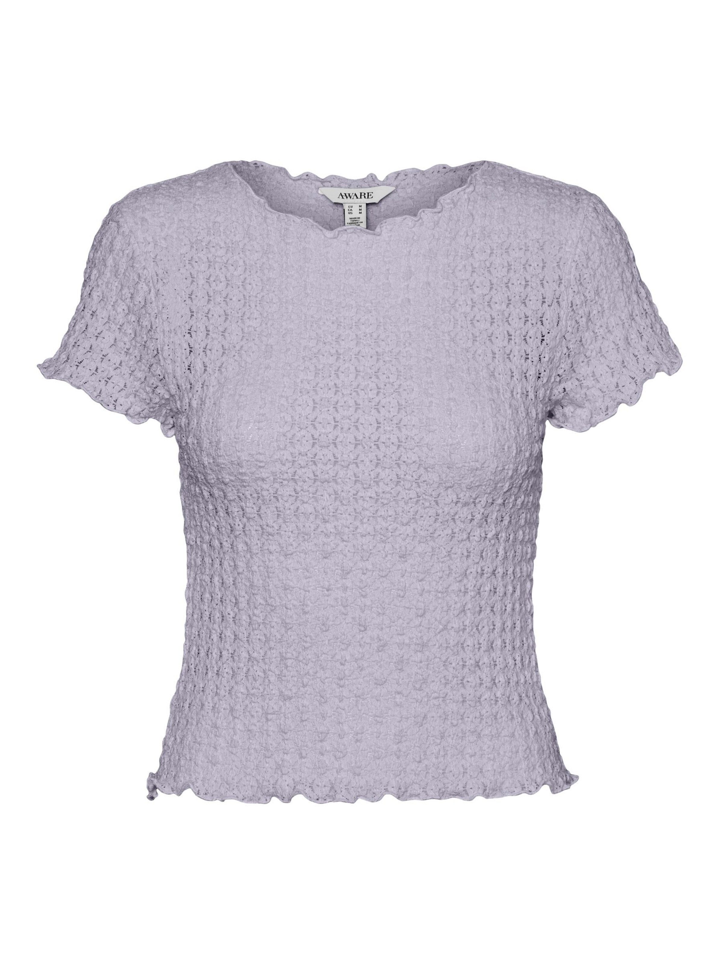 Aware Shirt 'VMShelby' in Lila: voorkant