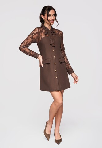 Ombre Kleid in Braun