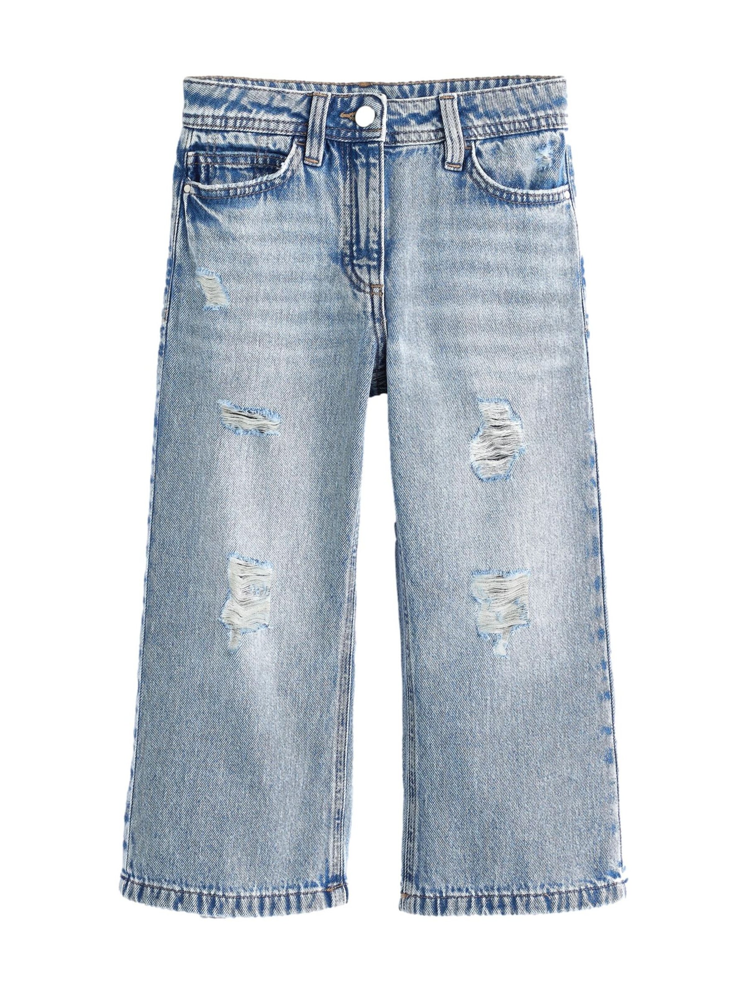 Next Wide leg Jeans in Blue: front