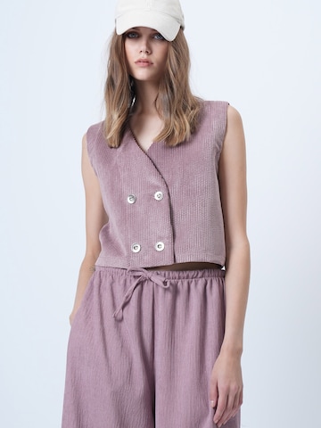 Gilet Trend Alaçatı Stili en violet : devant