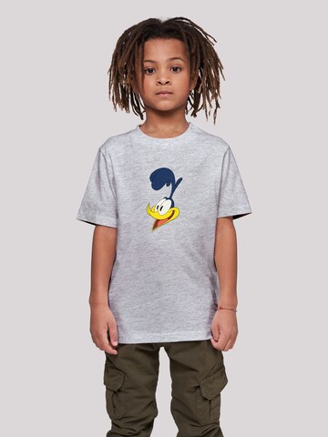 F4NT4STIC Shirt 'Looney Tunes Road Runner Face' in Grey: front